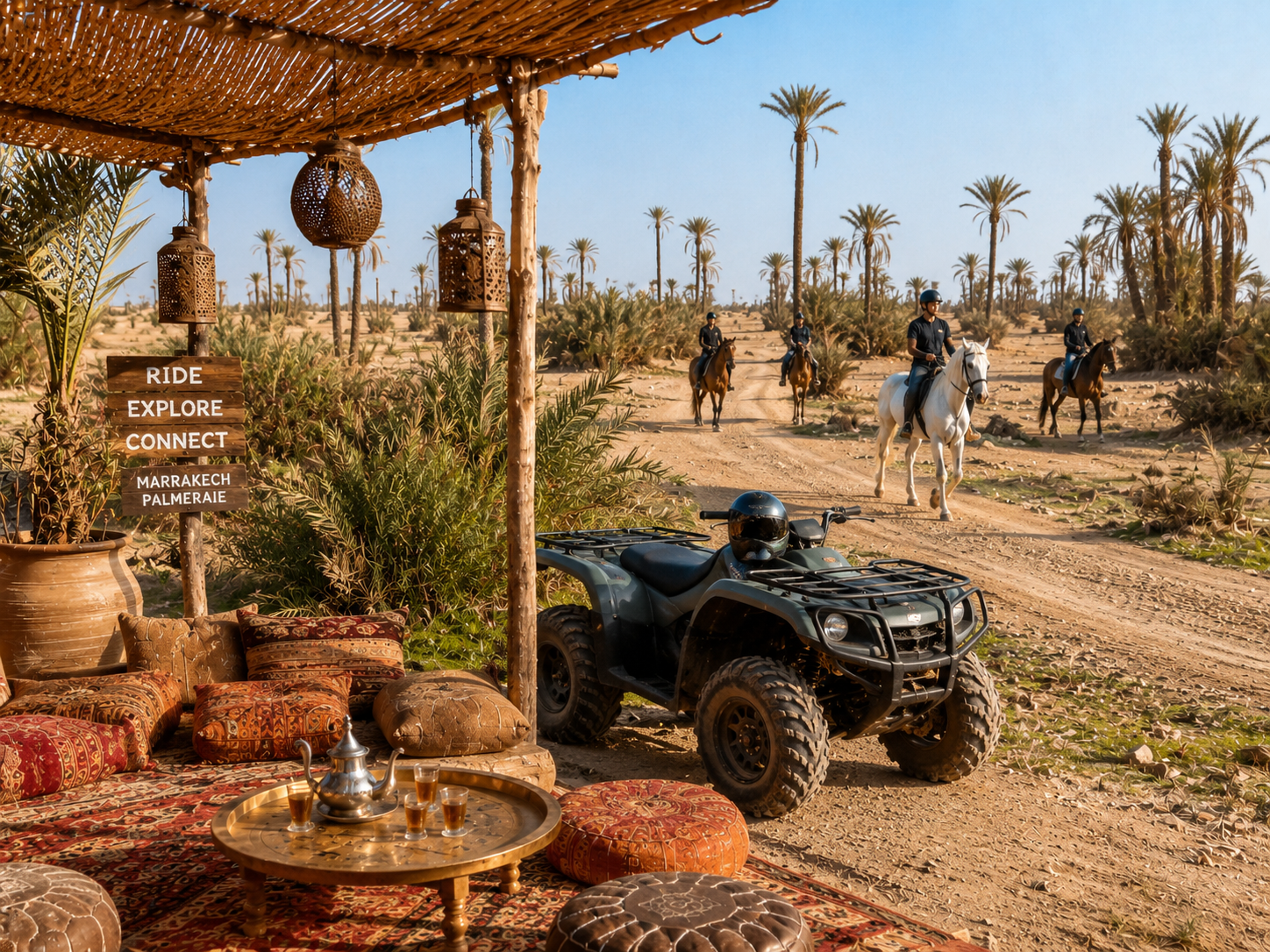 balade à cheval avec activité Marrakech